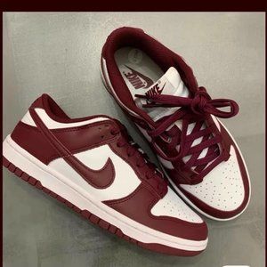 Nike dunk vintage red women's casual shoes